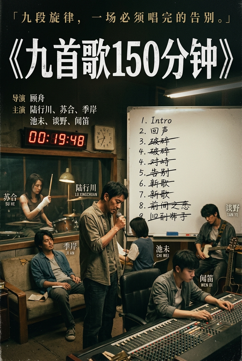 《九首歌150分钟》主视觉海报